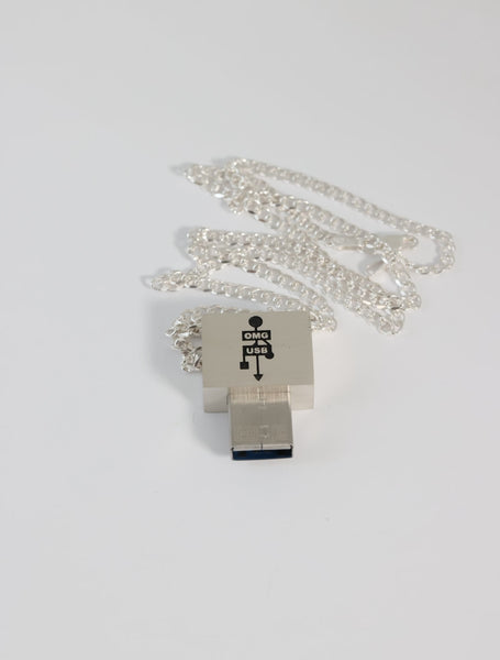 OMG USB NECKLACE